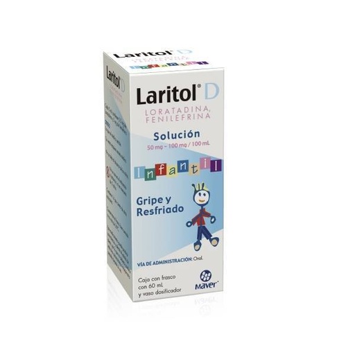 LARITOL D SOLUCION INFANTIL 50MG/100MG/100ML