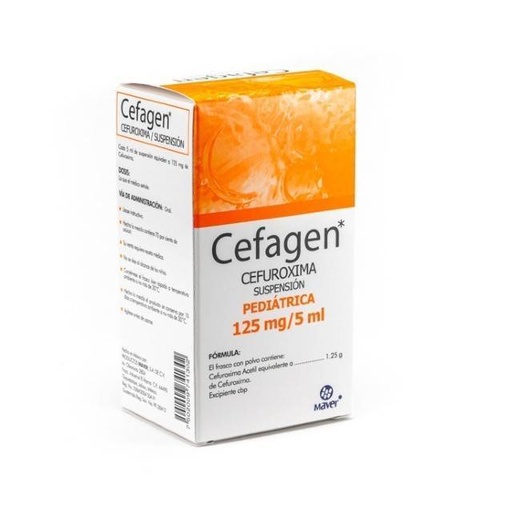 CEFAGEN SUSPENSION PEDIATRICA 125MG/ 5 ML