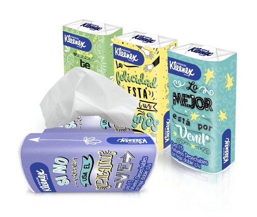 KLEENEX SELLA PACK PAQUETE 15 PAÑUELOS