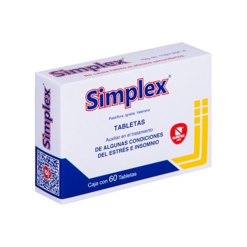 SIMPLEX TABLETAS CAJA CON 60 TABLETAS