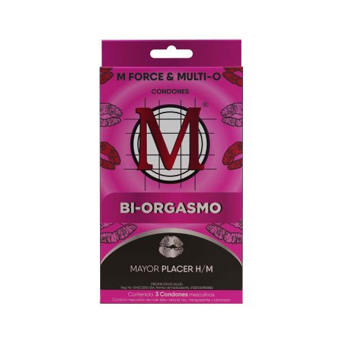 Condones M Bi-Orgasmo c/3