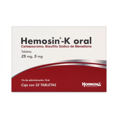 HEMOSIN- K ORAL TABLETAS 25MG / 5 MG C/32