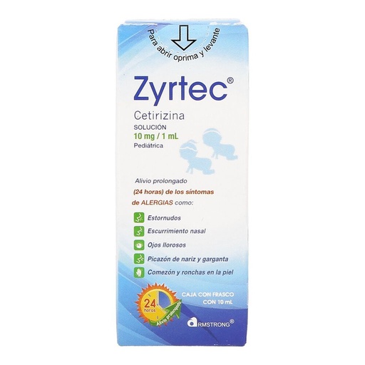 Zyrtec Pediatrico / Solucion 10Mg/1ML 10ML