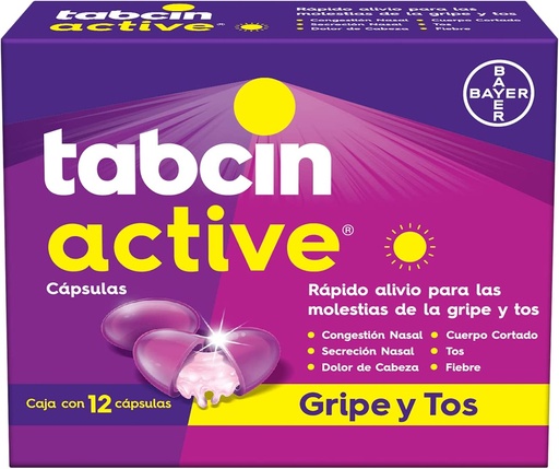 TABCIN ACTIVE CAPSULAS C/12