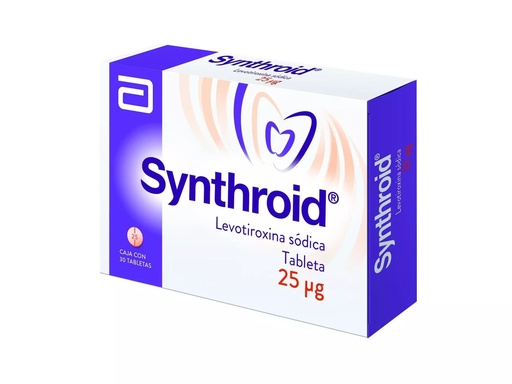 SYNTHROID 25 MCG TABLETAS C/30