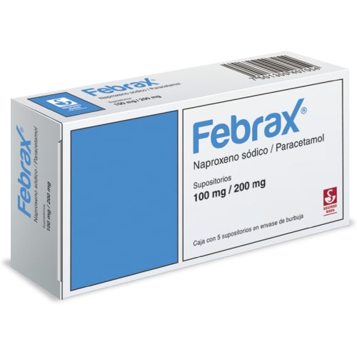 FEBRAX SUPOSITORIOS 100MG/ 200MG C/5