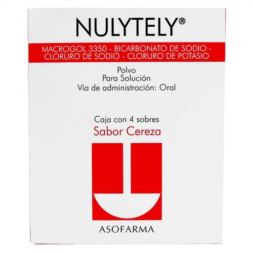 Nulytely sabor cereza 110g 4 sobres