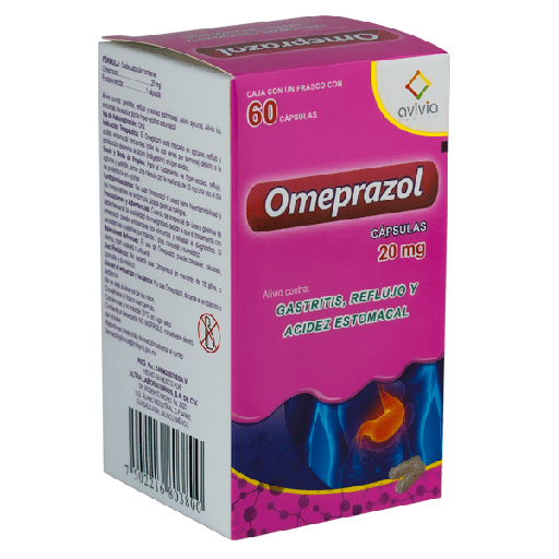 Omeprazol 20mg c/60 cap (avivia).