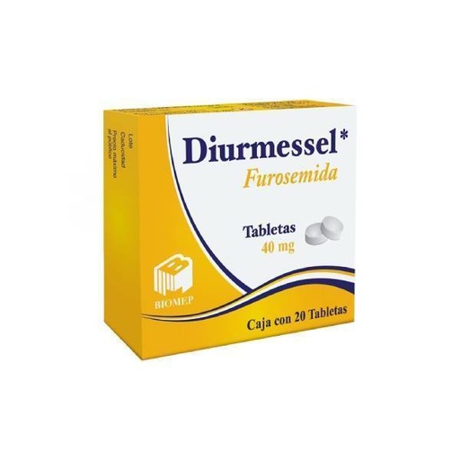 DIURMESSEL TABLETAS 40 MG C/20