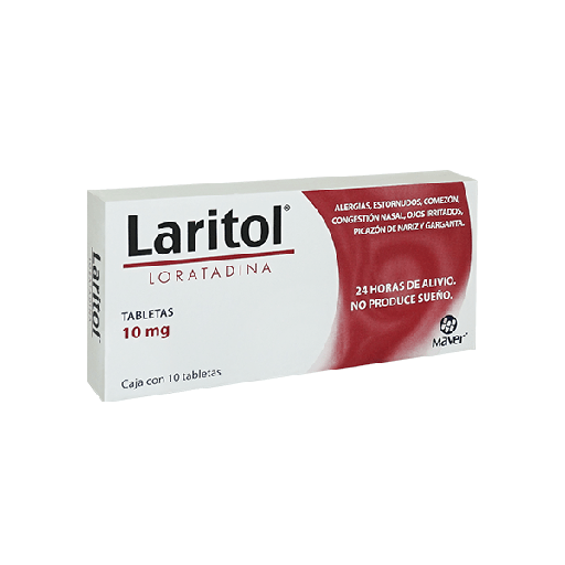 LARITOL TABLETAS 10MG C/10