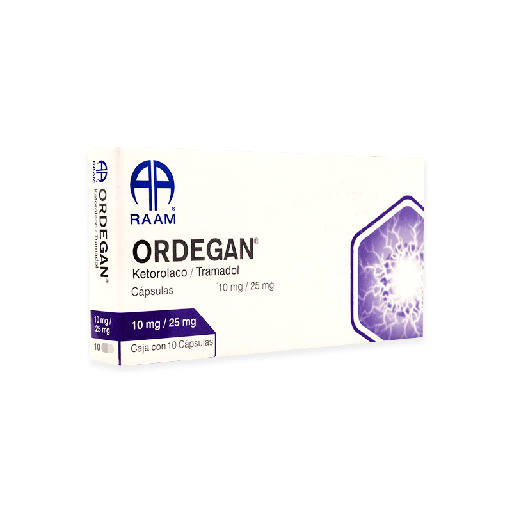 ORDEGAN  CAPSULAS 10MG/ 25MG C/10