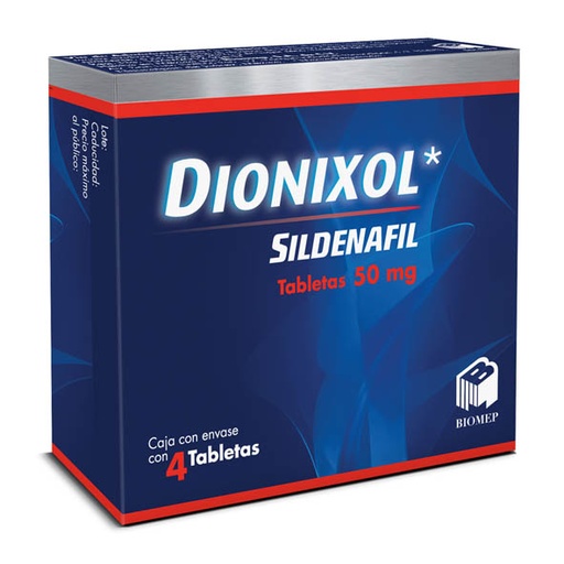 DIONIXOL TABLETAS 50 MG C/4