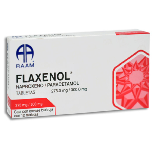 DUETFLEXENOLNF  275/300MG (NAPROXENO/PARACETA) 12TABS