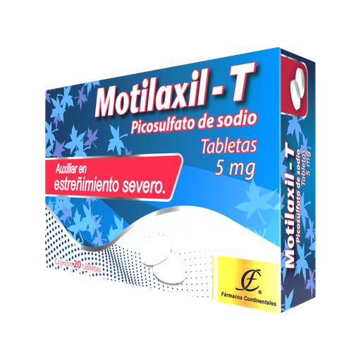 MOTILAXIL-T 5MG 20TABS (picosulfato de sodio)