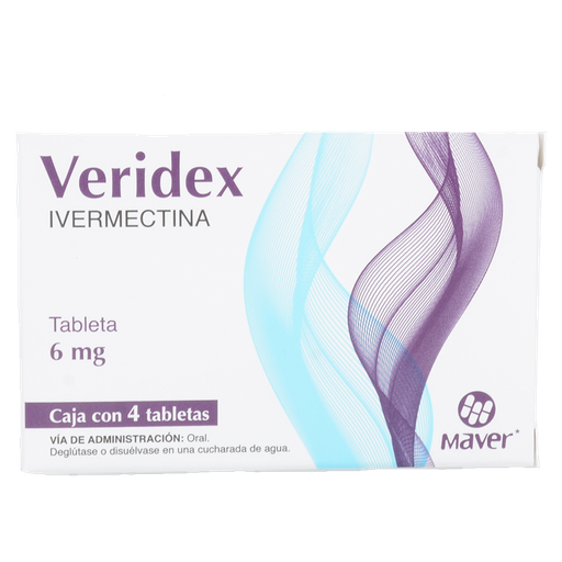 Veridex 6mg c/4tab