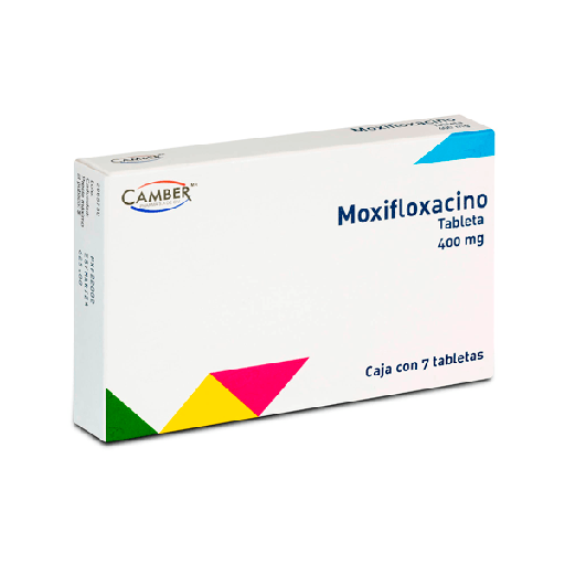 Moxifloxacino 400mg c/7 tabs (Camber)