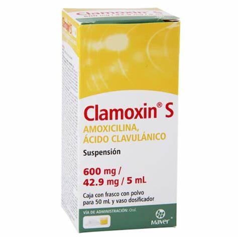 Clamoxin S 600mg/42.9mg/5ml Suspencion