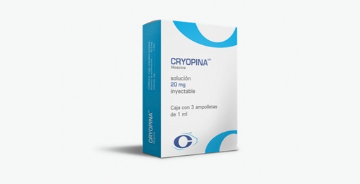 Cryopina 20mg/1ml sol. inyectable c/3 ampolletas