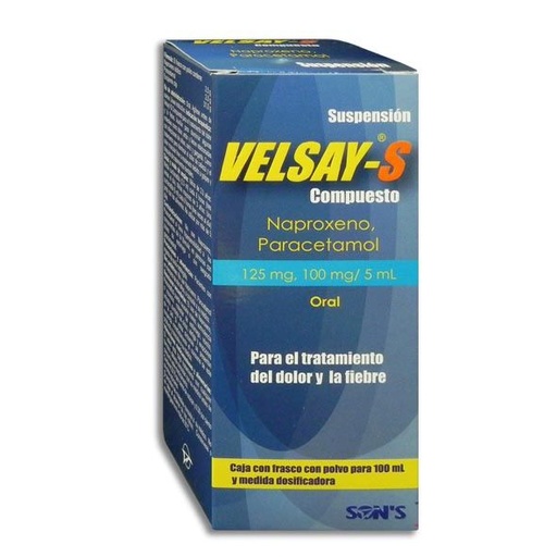 VELSAY-S Compuesto 125-100 MG/5 ML  SUSP. Fco. 100 ML