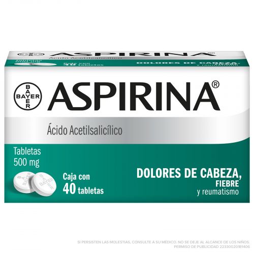 Aspirina 500mg c/40 tabletas