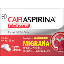 Cafiaspirina Forte 650/65mg c/24 tabletas