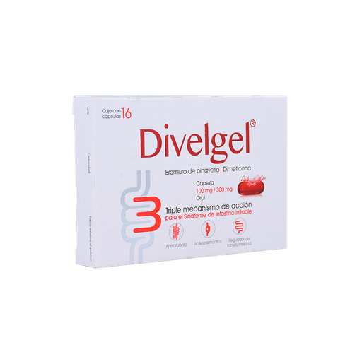 Divelgel 100mg/300mg c/16 capsulas