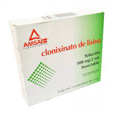 Clonixinato de lisina solucion 100mg/2ml c/2 ampolletas (Amsa)