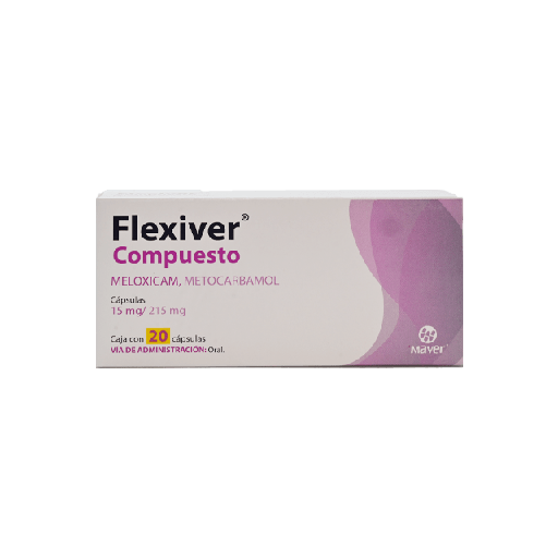 Flexiver Compuesto 15mg/215mg c/20 tabletas