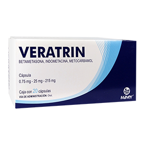 Veratrin 0.75/25/215mg c/20 capsulas