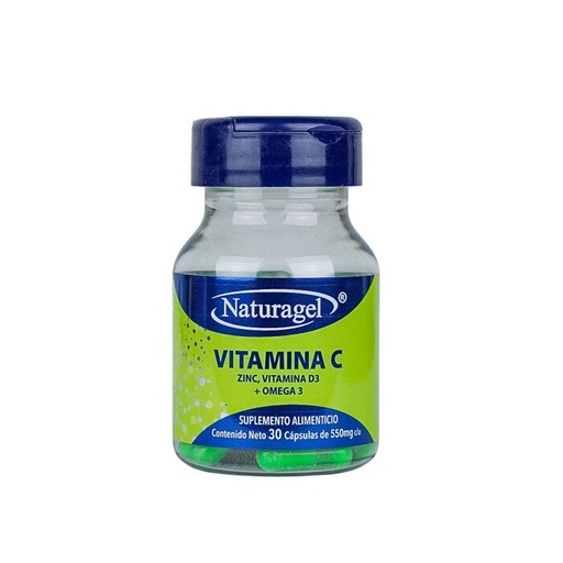 VITAMINA C, ZINC, VITAMINA D3 Y OMEGA 3 (Naturagel) fco/30caps