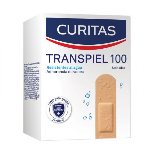 CURITAS TRANSPIEL CAJA C/100 UNIDADES