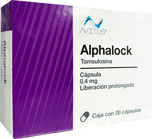 Alphalock 0.4mg c/20 caps liberacion prolongada