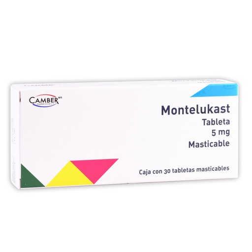 Montelukast 5mg c/30 tab masticables