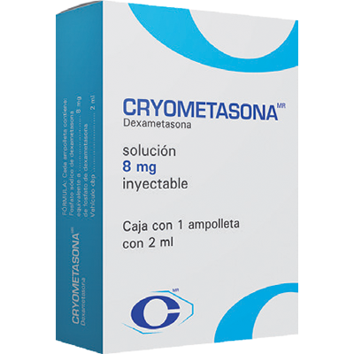 Cryometasona 8mg/2ml sol inyectable