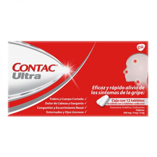 Contac Ultra 12 Tabletas