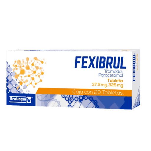 Fexibrul 37.5mg/325mg c/20 tabletas