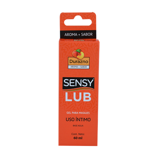 Sensy Lub Gel Durazno frasco de 60ml