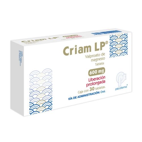 Criam 600mg LP c/30 tabletas liberación prolongada