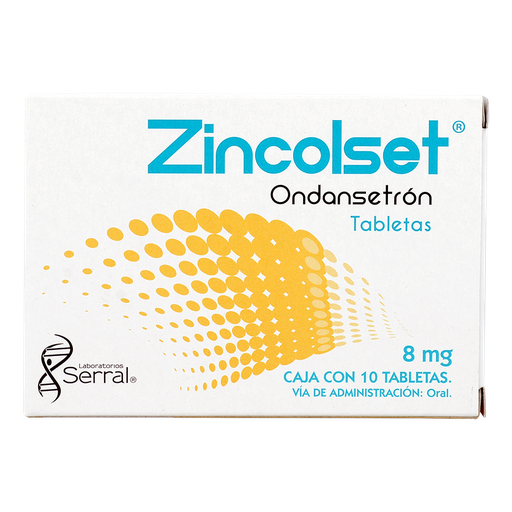 Zincolset 8mg c/10 tabletas