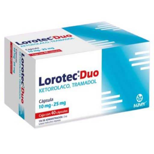 Lorotec Duo 10 mg/25mg c/40 capsulas