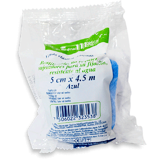 Venda elastica autoadherible azul 5 cm x 4.5m (Sensi medical)