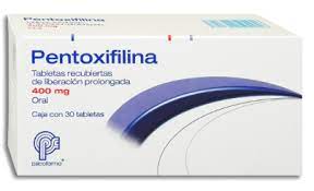 Pentoxifilina 400 mg caja c/30 tabletas