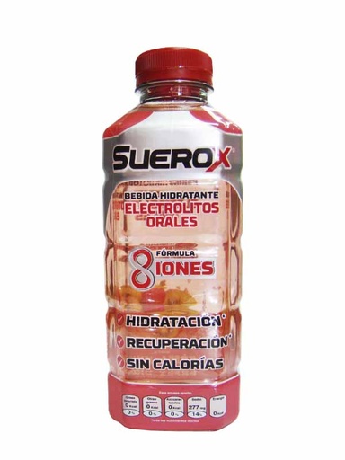 Suerox sabor fresa kiwi 0 azucar 630 mL