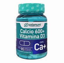 Solanum Calcio 600 + Vitamina D3 90 capsulas