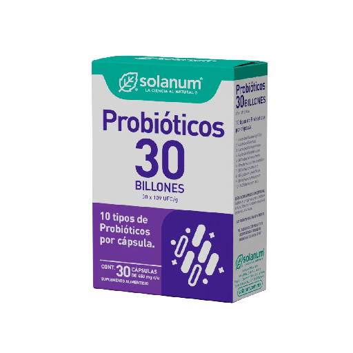 Solanum Probióticos 30 Billones c/30 capsulas