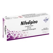 Nifedipino 30 mg caja c/30 comp.