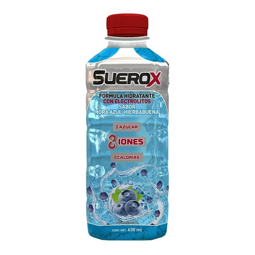 SUEROX MORA AZUL 0 AZUCAR 630 ML