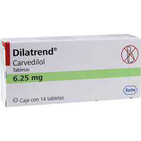 Dilatrend tabletas 6.25 mg caja c/14