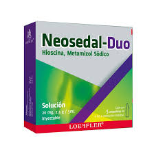 Neosedal-Duo 20mg/2.5mg/5ml c/3 ampolletas de 5ml