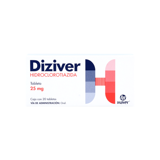 Diziver 25mg c/20 tabletas